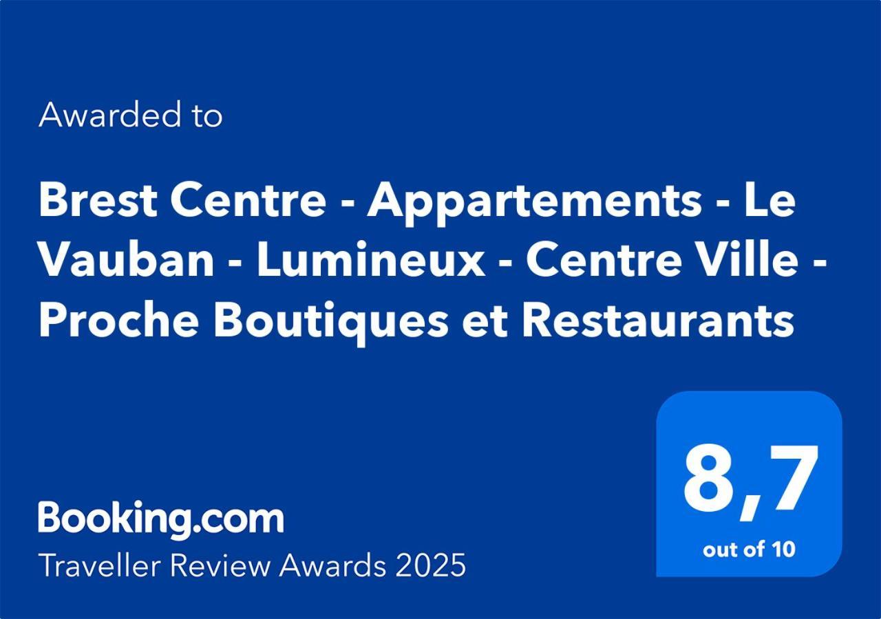 Brest Centre - Appartements - Le Vauban - Lumineux - Centre Ville - Proche Boutiques Et Restaurants Kültér fotó